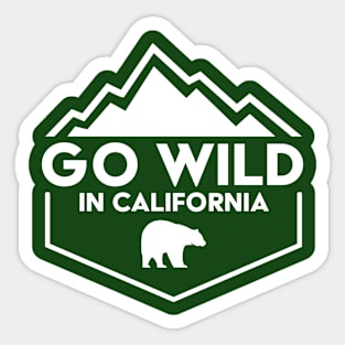 Go Wild in California Sticker